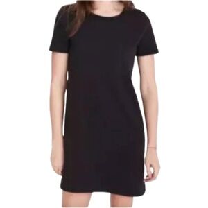 Women's XS Madewell Short Sleeve Black Tee Dress